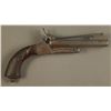 Image 2 : 19th Century Double Barrel Pin fire pistol with bayonette.  Two hidden triggers fold out when the ba