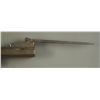 Image 5 : 19th Century Double Barrel Pin fire pistol with bayonette.  Two hidden triggers fold out when the ba