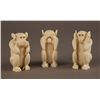Image 1 : Ivory collection of Monkey's.  See no evil, hear no evil, speak no evil.  Each measure [(1.33 oz),(2