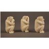 Image 2 : Ivory collection of Monkey's.  See no evil, hear no evil, speak no evil.  Each measure [(1.33 oz),(2