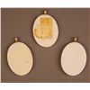 Image 2 : Group of 3 Scrimshaw Ivory pendant with (Stamped 120-12k G.F.)  Dimensions approximately: [1.5 (in),