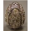 Image 1 : Silver Resurrection Egg (Greece), weighted and not 100% solid. [2.5 (lbs), 6 (in), 4.25 (in)]