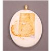 Image 2 : Zebra Scrimshaw Ivory Pendant (Stamped 120-12k Gold G.F.) Ivory Pendant [1.8 (in),1.2 (in),0.2 (in)]