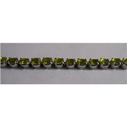 13.200g Bracelet of Peridot Sterling Silver