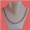 Image 1 : Ruby 70.28 CTW Beads Necklace in Silver