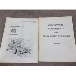 John Deere 40 Combines Manual