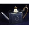 Image 1 : A GEORGIAN FACETED SILVER TEA POT: by Henry Chawner, London 1813,  14.5oz gross Est.120-170...