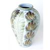 Image 1 : A DENBY VASE: circa 1950, designed by Glyn Colledge, with all over  flowerhead and leaf design, 1...