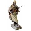 Image 1 : A FINE GOLDSCHEIDER FIGURE: of an Arab warrior, complete with  flintlock rifle and two flintlock...
