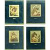 Image 1 : A SET OF FOUR VICTORIAN COLOURED ENGRAVINGS: The Four Seasons, 5" x  4.25" (4) Est.40-60...