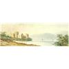 Image 1 : EDWIN EARP (19TH/20TH CENTURY) A WATERCOLOUR: a lochside scene, 5" x  14.25" Est.100-150...