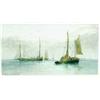 Image 1 : CHARLES NAPIER HEMY (1841-1917) A WATERCOLOUR: Fishermen at sea,  signed and dated 1901, 5.75" x...