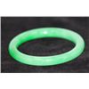 Image 1 : CHINESE GREEN JADE BANGLE; DIAMETER 2.2 IN