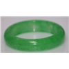 Image 1 : CHINESE GREEN JADE BANGLE; DIAMETER 2.5 IN