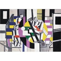 FERNAND LÉGER (1881-1955) Les trois personnages signed and dated “F. LÉGER/20” (lower right); si...