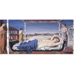 PAUL DELVAUX (1897-1994) La Vénus endormie signed and dated “P. DELVAUX 10-43” (lower right) oil...