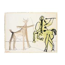 PABLO PICASSO (1881-1973) Combat de faune et de centaure signed “Picasso” (lower left); dated “2...