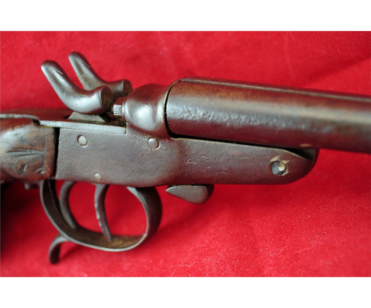19th Century Double Barrel , Break Action Pistol