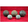 Image 1 : Group of 5 Civil War Projectiles incl. 3 - 3" Inch