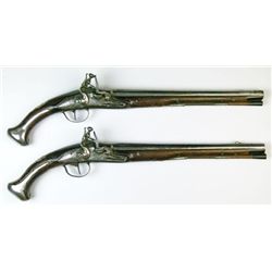 Pair of Dutch flintlock pistols signed P.Lienhardt