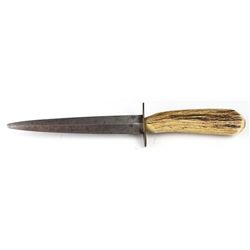 Mid 19th Century Stag Handled Dagger