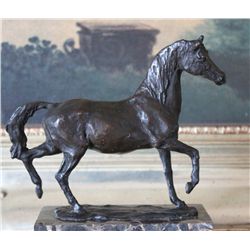 Impressive Trotting Horse Bronze Sculpture
