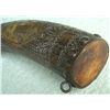 Image 8 : SCRIMSHAW MARITIME HANDCARVED HORN POWDER FLASK