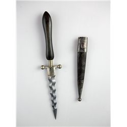 Scarce Italian Ebony griped 18th century knife
