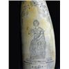 Image 8 : Scrimshaw Powder Horn Flask depicting Eagle & Lady