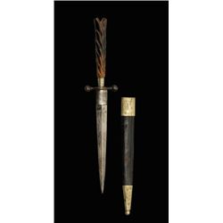 DAGGER Nineteenth Century. Sturdy blade a rhomboid