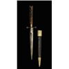 Image 1 : DAGGER Nineteenth Century. Sturdy blade a rhomboid