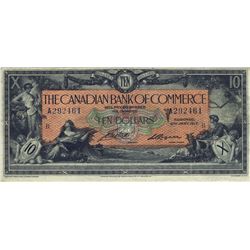 The Canadian Bank of Commerce 1917 $10 CH-75-16-04-12b. #A292461 PMG VF25.Catalogue Value:  750