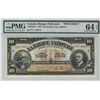 Image 1 : La Banque Nationale 1922 $10 Specimen CH-510-220-04S PMG CH UNC64EPQ.Catalogue Value:  375