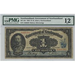 1920 $1 NF-12b #A406291 PMG F12.Catalogue Value:  575
