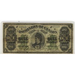 1878 $1 DC-8e-ii Montreal #359469.  Nice F12 with minor issues.Catalogue Value:  700