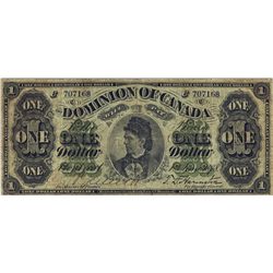 1878 $1 DC-8e-iii-O, $1 PMG VF-20,  Payable at Montreal.Catalogue Value:  1750
