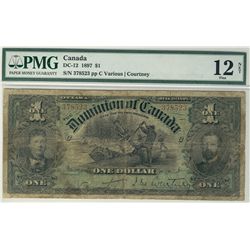 1897 $1 DC-12, PMG F12 Net.  #378523, designated with tears.Catalogue Value:  1500
