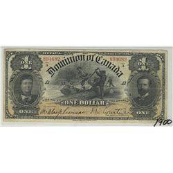 1898  $1 Ones Inward, J.M. Courtney-894682, PMG , Inwards One's Series A to D, VF-25.Catalogue Value