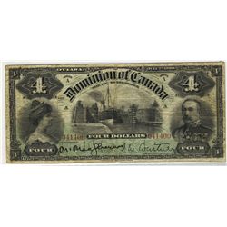 1900  $4  DC-16 #041400 CCCS F-15.Catalogue Value:  3000