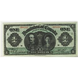1911 $1 DC-18b #268222, Green Line,  CCCS  EF-45 .Catalogue Value:  1900