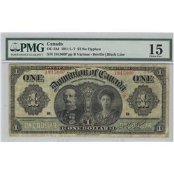 1911 $1 DC-18d #181500P PMG CH F15.Catalogue Value:  285
