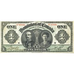 1911 $1 DC-18d #274544L.  Bright VF30 example.Catalogue Value:  575