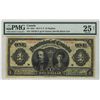 Image 1 : 1911 $1 DC-18d-i.  #156726Y  PMG VF25 Net.  Foreign substance.Catalogue Value:  450
