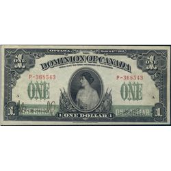 1917 $1 DC-23a-ii #P-368543, PMG EF40.Catalogue Value:  625