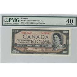 1954 $100 BC-35a #AJ0115622 PMG EF40.Catalogue Value:  250