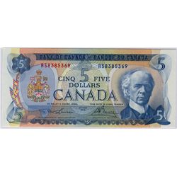 1972 $5 BC-48bT #RS8385369 BCS CH UNC62.  Test Note.  Rare.Catalogue Value:  5500