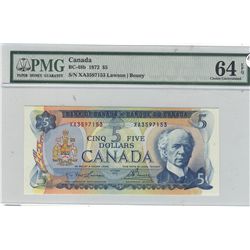 1972 $5  BC-48b #XA3597153 PMG CH UNC64.Catalogue Value:  225