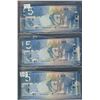 Image 1 : Bank of Canada 2005-2010 $5 Banknote Lot.  Includes RADAR issues & some particular number series.  4