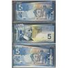 Image 1 : Bank of Canada 2005-2010 $5 Banknote Lot.  Includes RADAR issues & some particular number series.  M