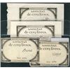 Image 1 : Lot 4:  Includes Assignat de Cinq Livres VF(2) & Cinq Livres(2) Crisp UNC with Strong Seal imprint.C